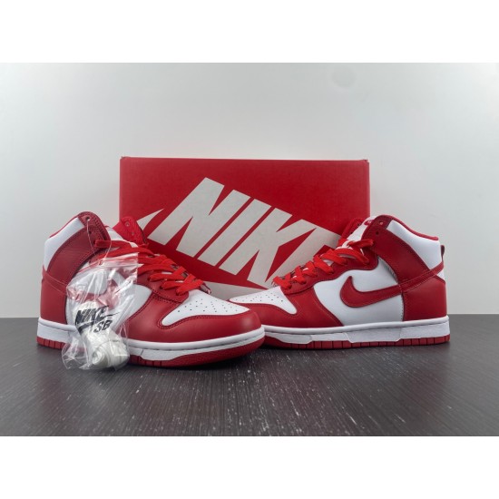 Nike Dunk High Championship White Red Men