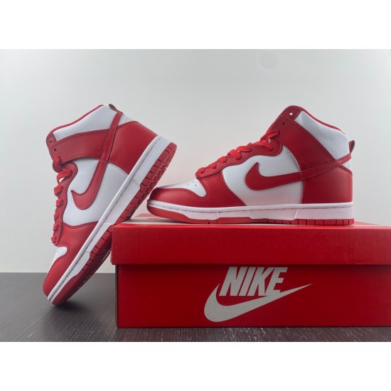 Nike Dunk High Championship White Red Men