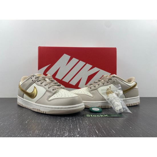 Nike Dunk Low Phantom Metallic Gold (Women