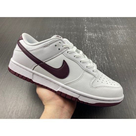 Nike Dunk Low Retro White Night Maroon Men