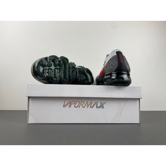Nike Air VaporMax Platinum Red Black Men