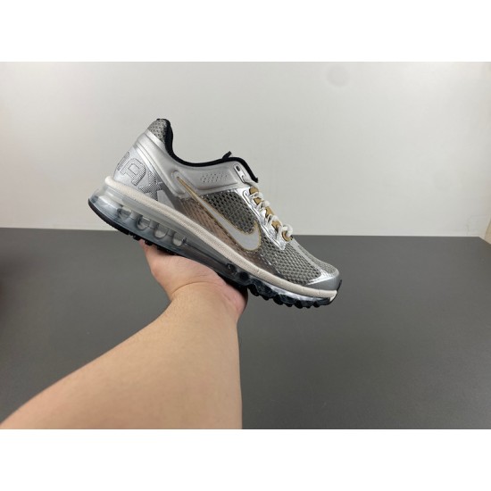 Nike Air Max 2013 Metallic Silver Gold Men