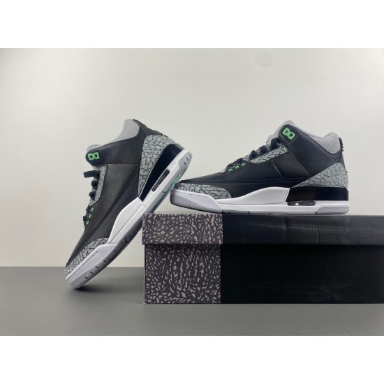Jordan 3 Retro Green Glow Men