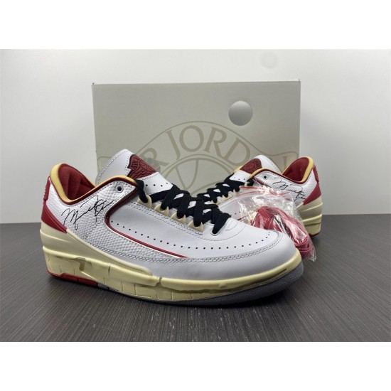 Jordan 2 Retro Low SP Off-White White Red Men