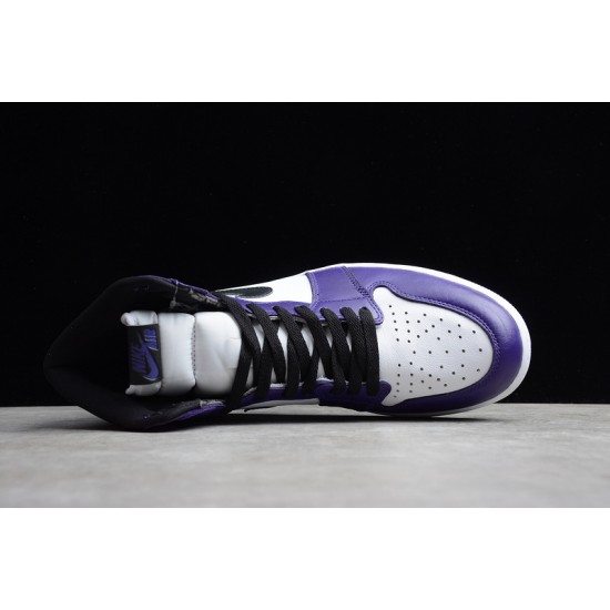 Jordan 1 Retro High Court Purple White Men