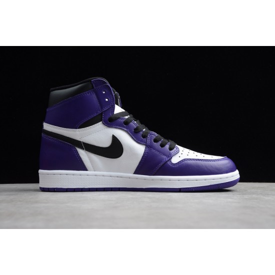 Jordan 1 Retro High Court Purple White Men