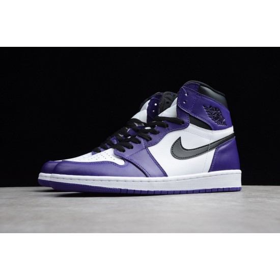 Jordan 1 Retro High Court Purple White Men