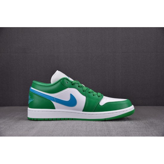 Jordan 1 Low Lucky Green Aquatone (Women